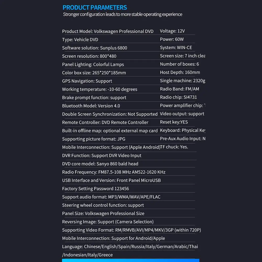 Excellent Adeeing 7Inches 2DIN Car Radio Capacitive Display GPS Car Bluetooth DVD Player MP3 Navigation Integrated Host Camera Optional 14