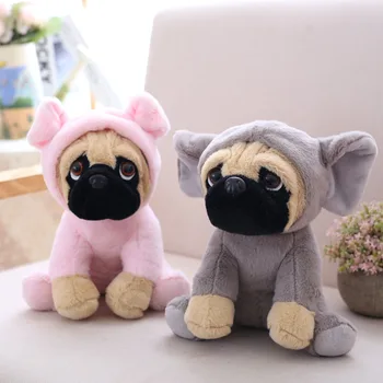 

20cm Simulation Animal Sharpei Pug Plush Toys Dogs Cosplay Pig Sheep Soft Stuffed Dolls Dog Child Kids Birthday Gift