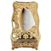Gold/Silver European Luxury Acrylic Tissue Box Hotel Restaurant Napkin Holder Household Tissue Box WF911350 4