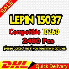 LP 15037 2778 шт LP 15039 4619 шт центр игрушечный Ресторан 10260 горки 10261 строительные блоки кирпичи игрушки подарки