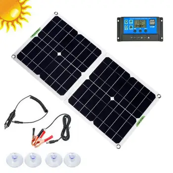 

100W 12V5V Foldable 2 USB Solar Panel for Cell Phone Tablet Computer Electronic Products Charger Car Boat Battery Charge