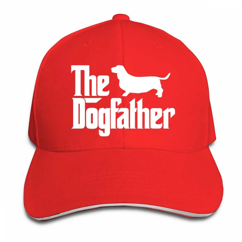 Dogfather гончую собака отца гончую подарок Бейсбол кепки для мужчин и женщин, Кепка-тракер Шапки модные регулируемые кепки - Цвет: 2-Red
