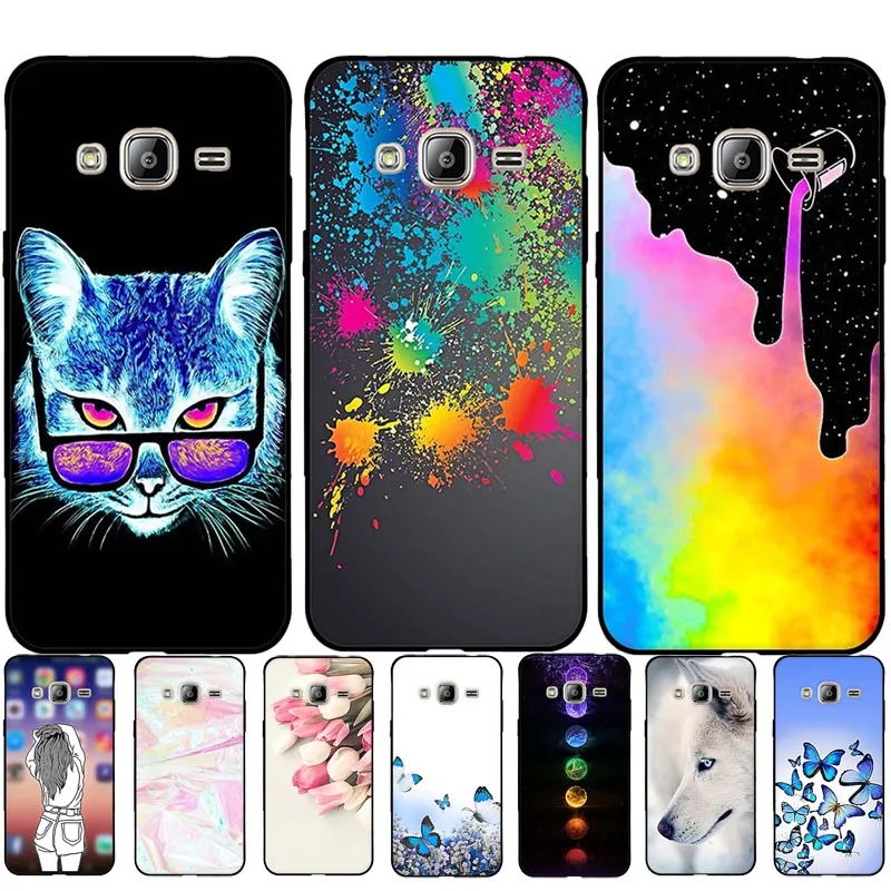 B for Samsung Galaxy j3 2015 case Soft Silicone Case Cover J3 2016 J320 TPU Phone Cases Coque Bumper Shell bags | Мобильные телефоны