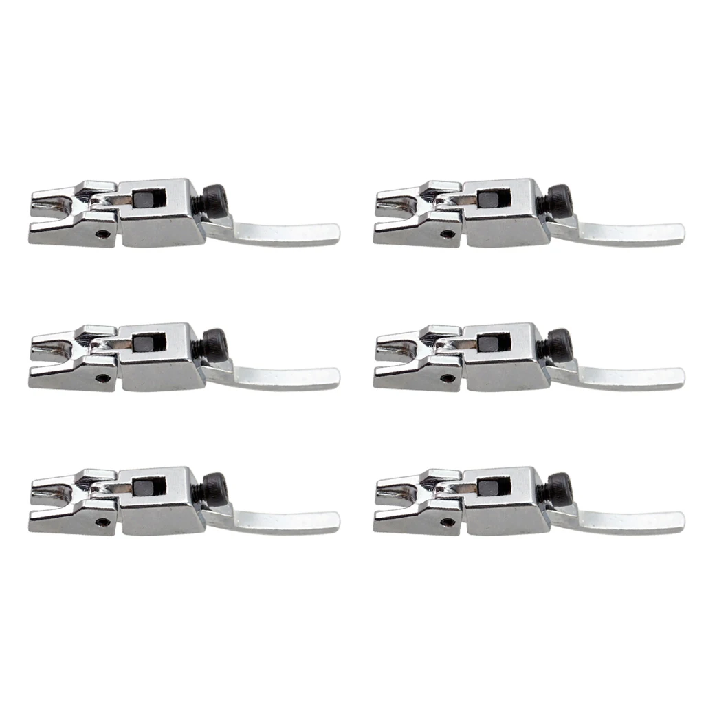 Silver 6 шт. тремоло мост зажимы для струн седло Запчасти для электрической гитары - Цвет: Silver