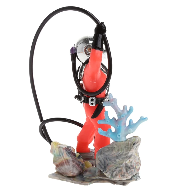 Садок для рыбы Применение Sea Treasure Diver Action аквариум орнамент Реалистичный дизайн J6PD