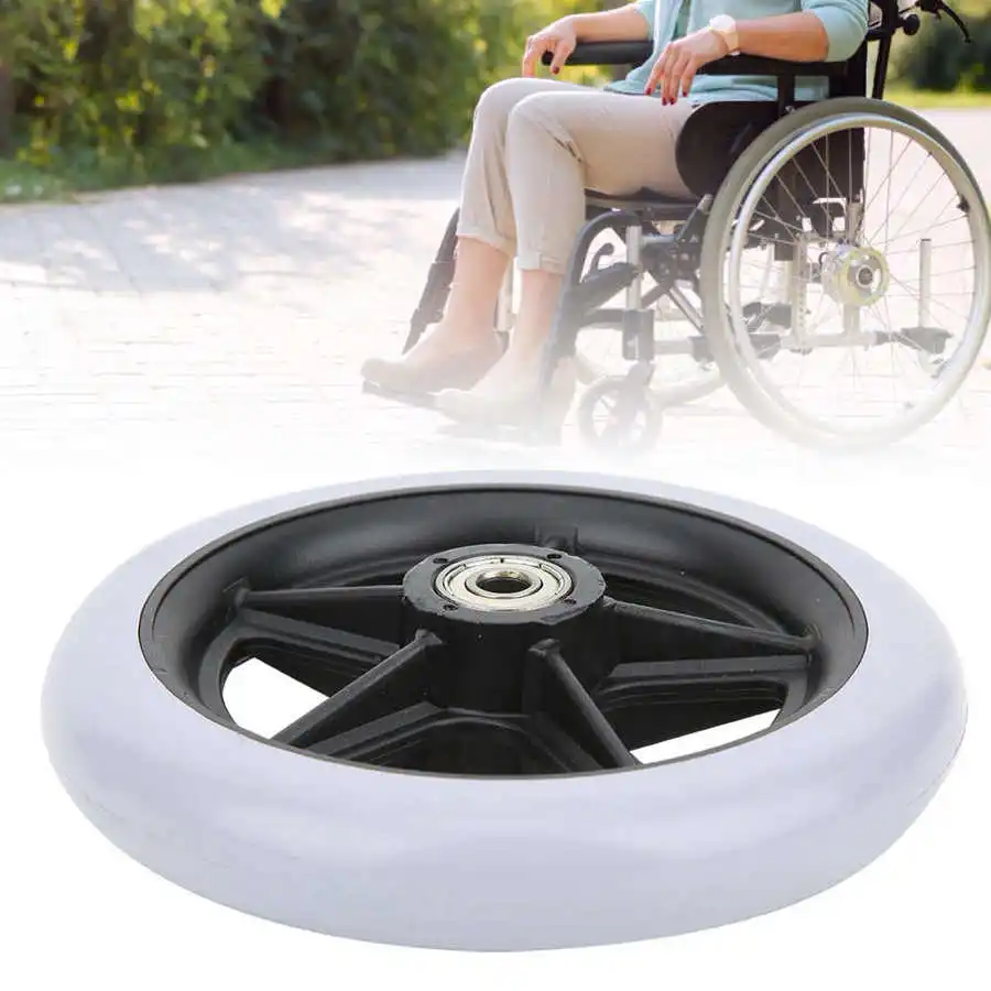 6 Inch Wheelchair Front Wheels Disabled Old People Wheelchair Antislip