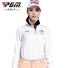 Женская осенне-Весенняя рубашка для гольфа с длинным рукавом, дышащие топы для девушек, быстросохнущая одежда для гольфа, верхняя одежда из джерси AA60465