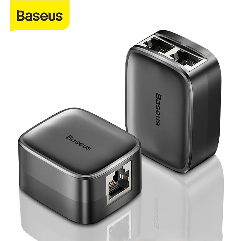 Удлинитель Baseus RJ45 с 2 портами сетевой адаптер удлинитель кабеля Ethernet Lan RJ 45