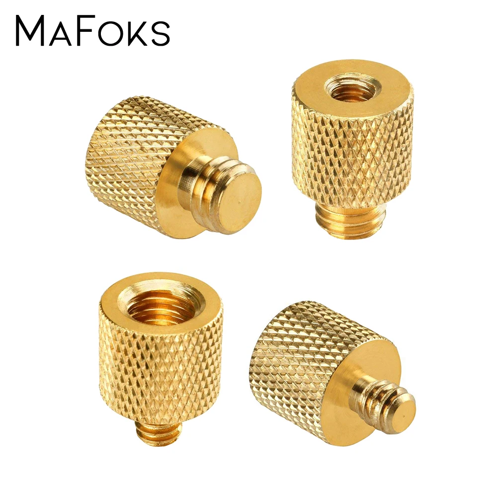 4 шт. 1/4 &quotFemale to 3/8" Male & 3/8 1/4" резьба латунный винт адаптер для фотостудии