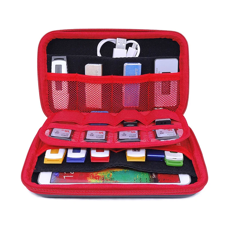Compact External Hard Drive & Accessories Organizer Case