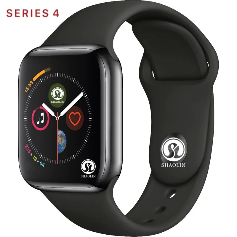 IWO 10 Bluetooth вызова Смарт часы ЭКГ монитор сердечного ритма IWO 9 Smartwatch фитнес трекер Android IOS PK iwo 8 - Цвет: Black