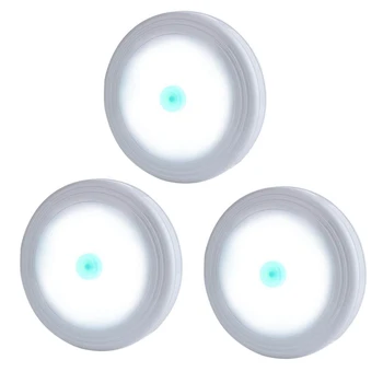 

Tap Lights,Led Closet Press Push Lights Stick On Anywhere Battery Powered Puck Lights For Closets,Cabinets,Counters,Outage And E