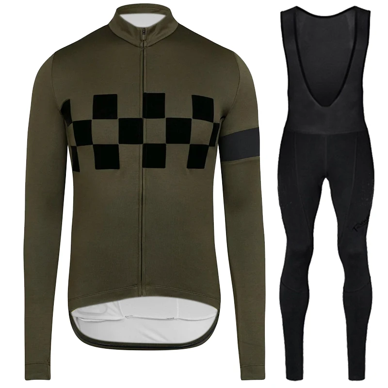 Jersey-bib pant 05 RUNCHITA одежда bicicleta Джерси invierno зимний термальный флис Велоспорт Джерси с длинным рукавом набор для мужчин MTB mallot ciclismo комплект - Цвет: Jersey-bib pant 05