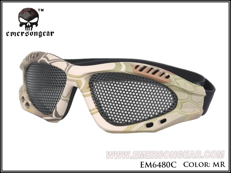 Emersongear Эмерсон ноль очки Painball Защита Для Страйкбола Очки стальная сетка военный Пейнтбольный шлем очки для пеших прогулок - Цвет: MR