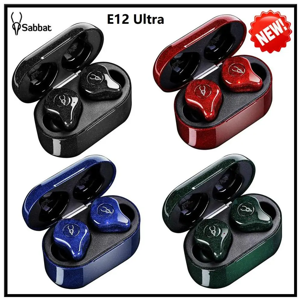 

Sabbat E12 Ultra Original Bluetooth5.0 TWS Earphones Tap Control Sports HiFi Stereo Earbuds Noise reduction APTX fone