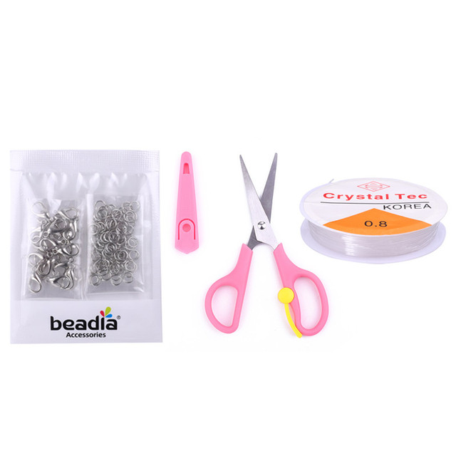 Making Kit Czech Glass Seed Beads Box Set Lobster Clasps Beading Cord For DIY Earring Bracelet Necklace Jewelry Making