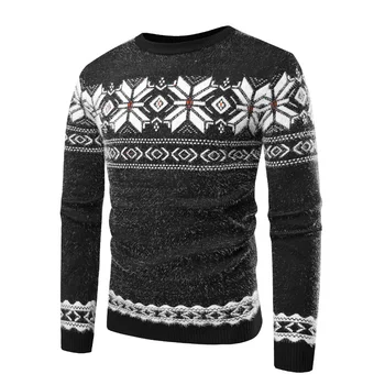 

Vogue Men Patchwork Sweater Nice Pop Men O Neck Knitted Pullovers Pull Homme Winter Autumn Men Long Sleeve Knitting Sweater