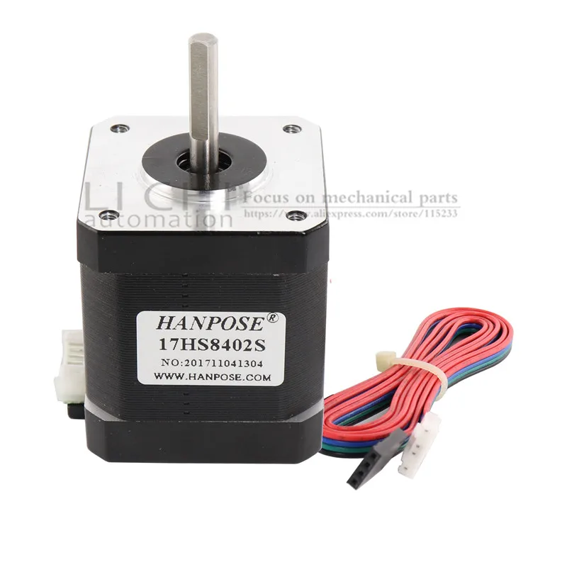 Для 3D-принтеры CNC XYZ двигатель 10 шт. мотор 4-свинец 48 мм 17HS8402S-D Nema 17(Национальная ассоциация владельцев электротехнических предприятий) шаговый двигатель 1.3A