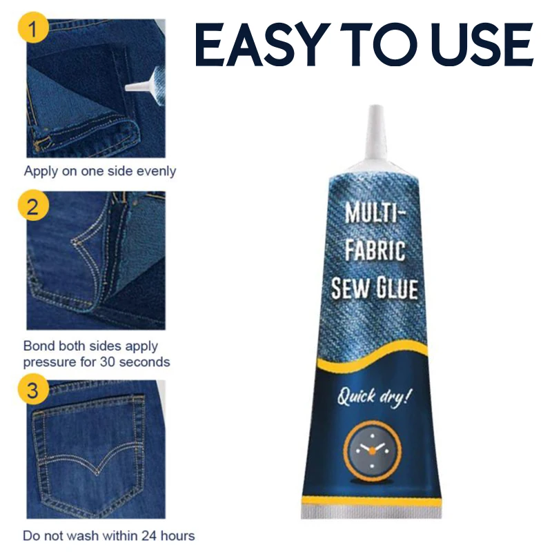 

1Pcs Liquid Glue Ultra-stick Sew Glue Kit Secure Stitch Instant Fabric Leather Fast Drying Glue Liquid Sewing Supplies Universal