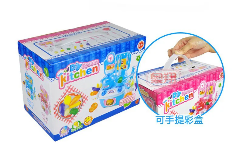 Play House Children Kitchen Toy Set Kids Toy GIRL'S And BOY'S Cooking Cook Kitchenware Tableware Dining Table