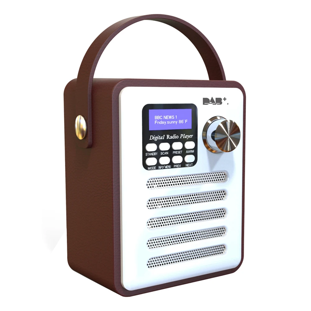 Brown Цифровой DAB/DAB+ FM Wi-Fi динамик Bluetooth беспроводной радио многофункциональный деревянный радиоприемник для домашнего устройства - Цвет: Brown