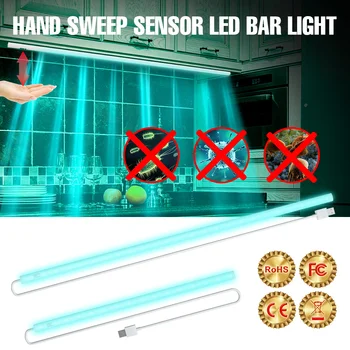 

Hand Sweep Smart Sensing Closet Lamp LED Ultraviolet Germicidal Light 5V Sterilizer UVC Disinfection Light Tube 20/30/40/50CM