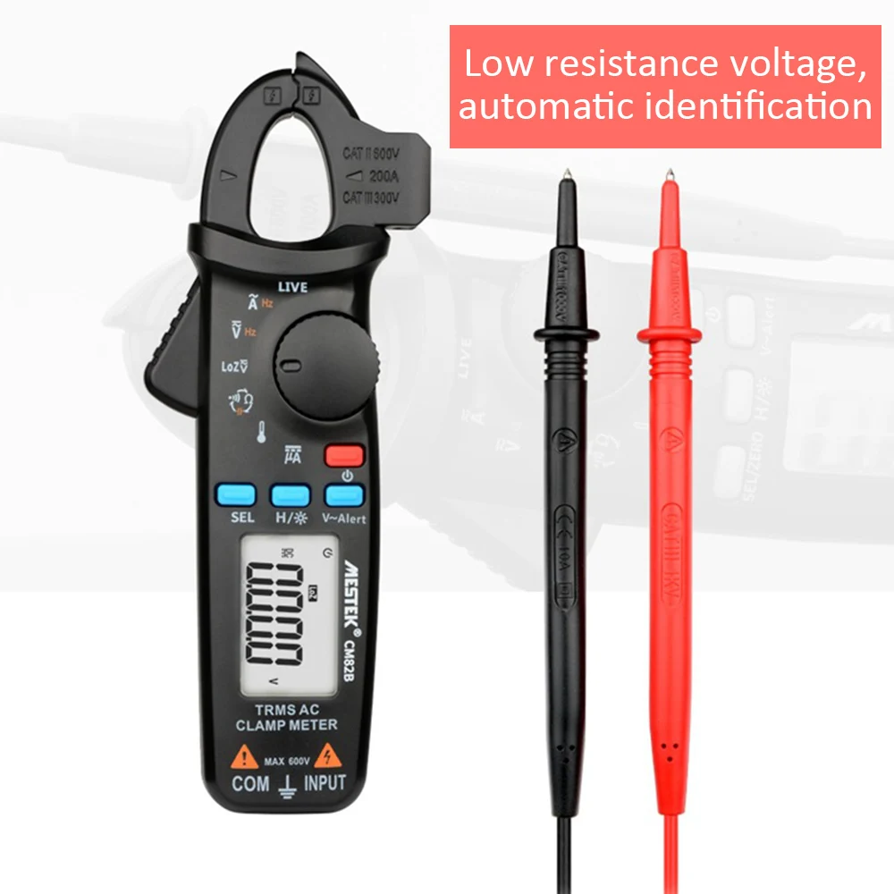 MESTEK CM82A/B/C цифровой клещи мультиметр токовые клещи AC/DC тестер сопротивления напряжения измерительные инструменты
