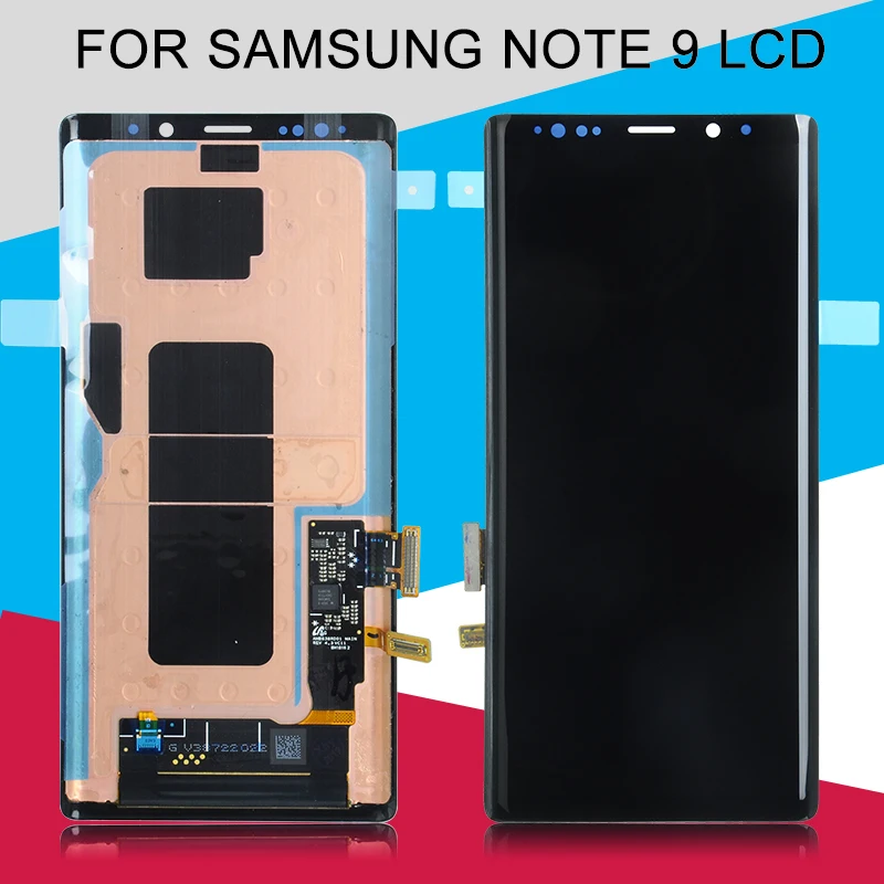 Catteny для samsung Galaxy Note 9 Lcd N960 Lcd кодирующий преобразователь сенсорного экрана в сборе SM N960F/DS N960U N9600/DS дисплей+ рамка
