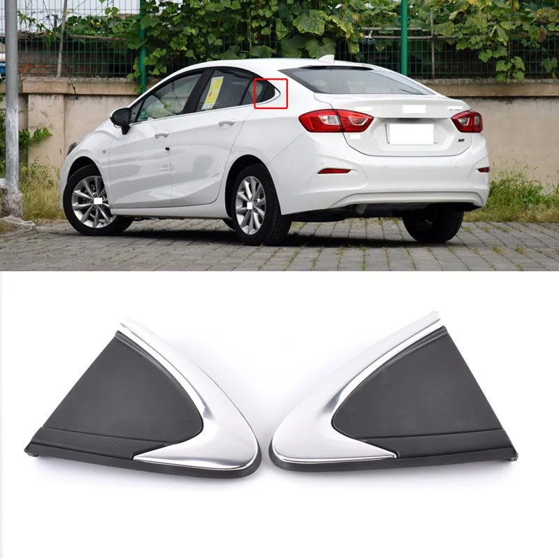 CAPQX для Chevrolet Cruze, накладка на заднее стекло, накладка на заднее лобовое стекло, боковой угол, внешний треугольник, декоративная крышка, панель - Цвет: Армейский зеленый