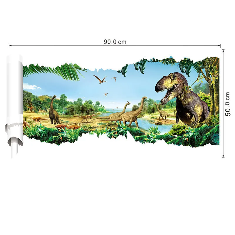 3D Dinosaur Wall Sticker Wall Decoration Art Mural Movie Poster wall stickers for kids rooms