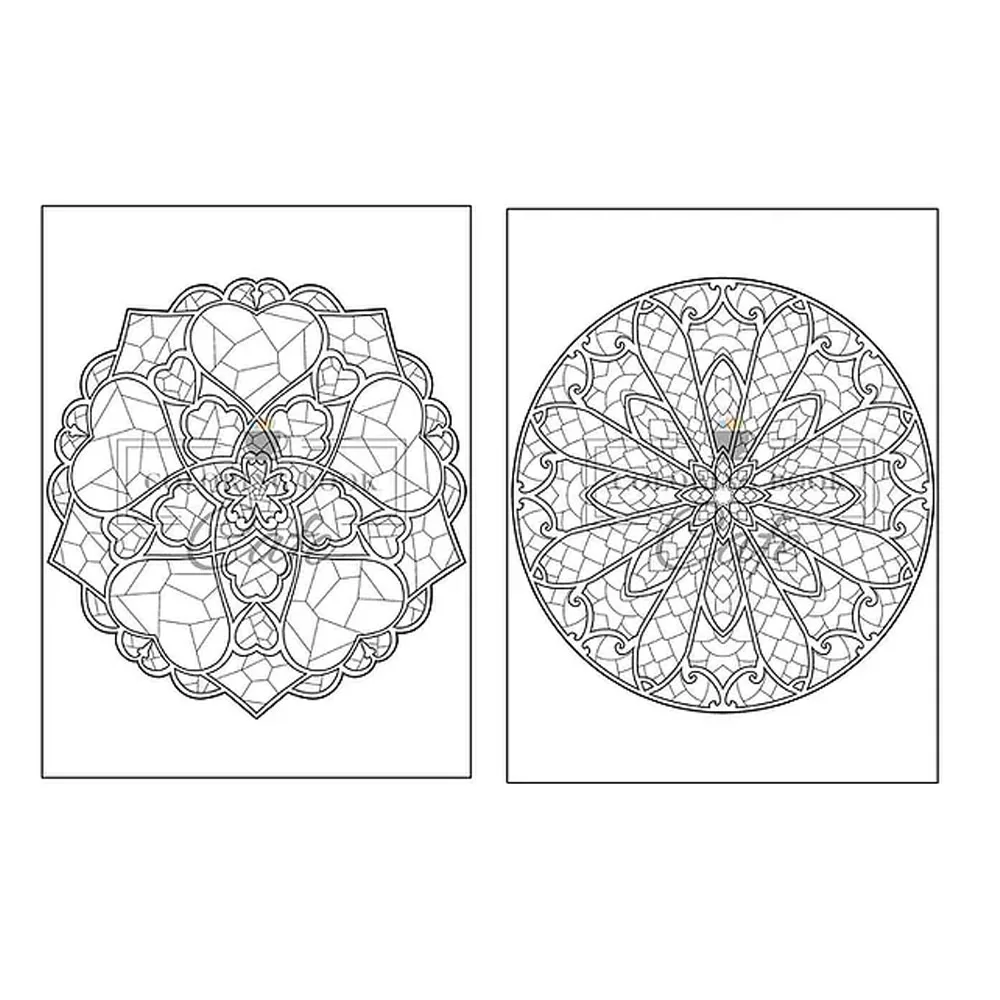 Livro de Colorir para Adultos: Uma variedade de flores, mandalas