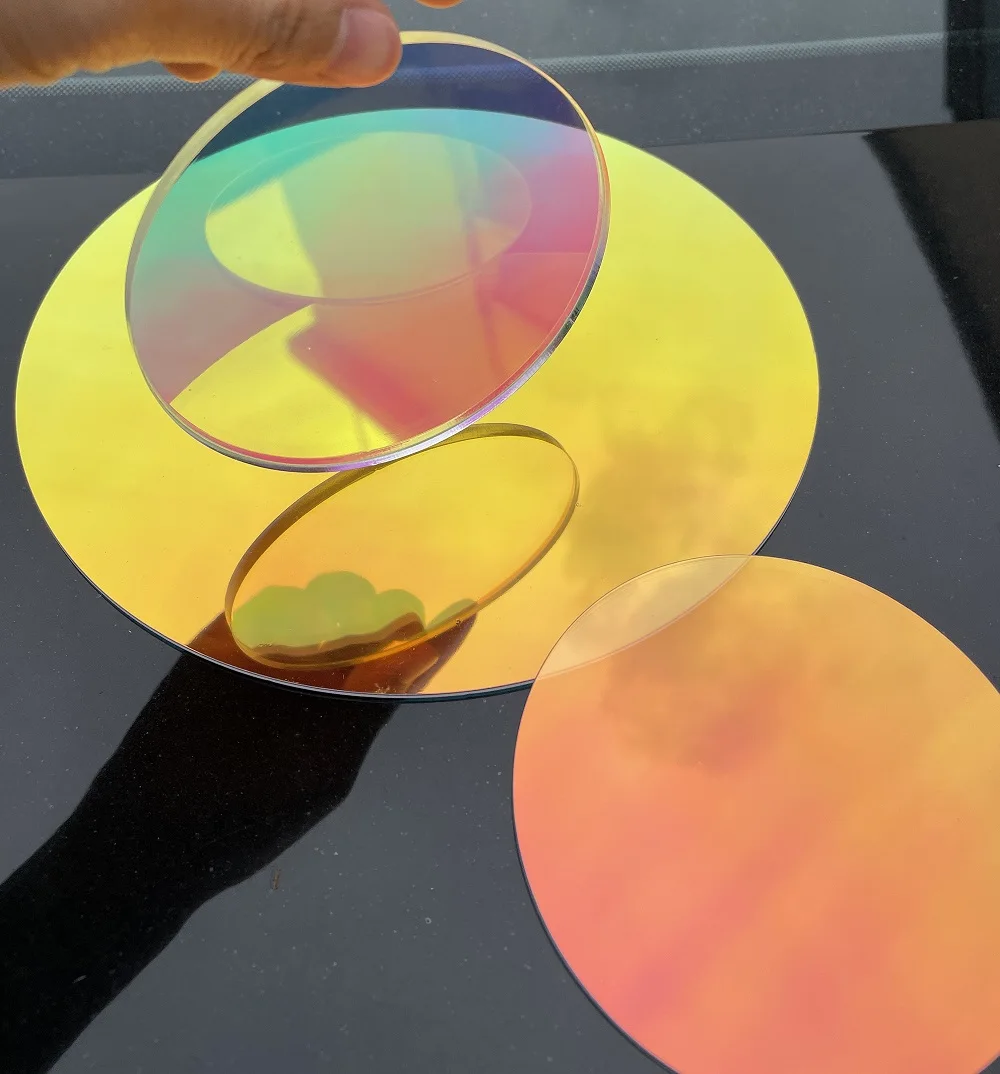 Laser Plexiglass Rainbow Board Acrylic (PMMA) Iridescent/Radiant Sheet Round Organic Oргстекло For Wedding/Advertising/Decorate | Дом и