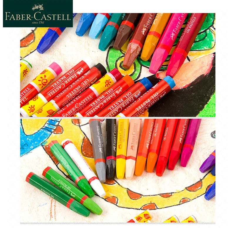 Faber Castell 122724 масляная пастель 12/24/36/48 Цвета набор шестигранного мелки студент Рисование граффити школьные наборы для рисования
