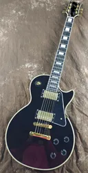 Guitare électrique noire avec corps en acajou, en ébène, pont golden tune o matic, vendue en stock, livraison gratuite 