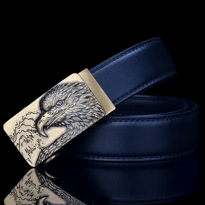 Модный брендовый кожаный ремень, деловые брюки Ceinture Homme, Воловья кожа, пояс для брюк, автоматическая пряжка, мужские ремни, модный Автомобильный логотип