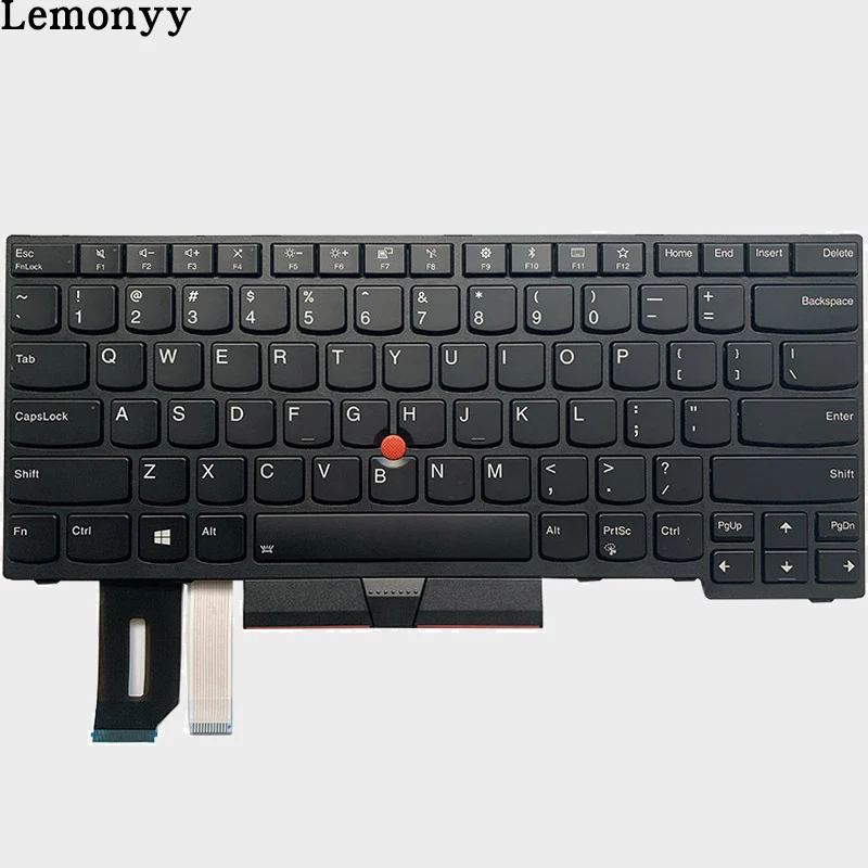 NEW US laptop keyboard FOR Lenovo ThinkPad E480 E485 L480 T480S L380 L490 yoga US keyboard 01YP400 01YP440 - Цвет: with backlight