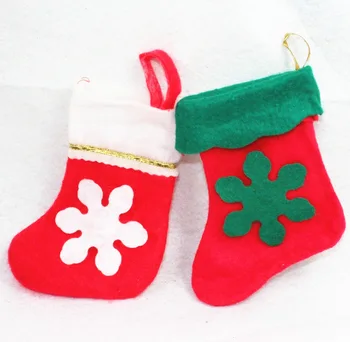 

New Style Christmas Decoration Gift Thick Gold Velvet Christmas Socks Christmas Small Gifts Bag
