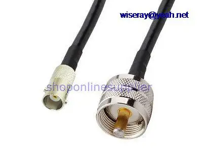 

DHL/EMS 50 pcs 20inch RF coaxial pigtail cable BNC female to UHF PL259 male RG58-A7