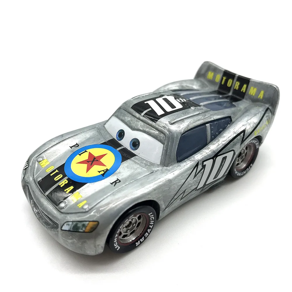 

Rare Disney Pixar Cars Motorama 10th Anniversary Lightning McQueen 1:55 Diecast Metal Alloy Toy Car Model Kids Boy Birthday Gif