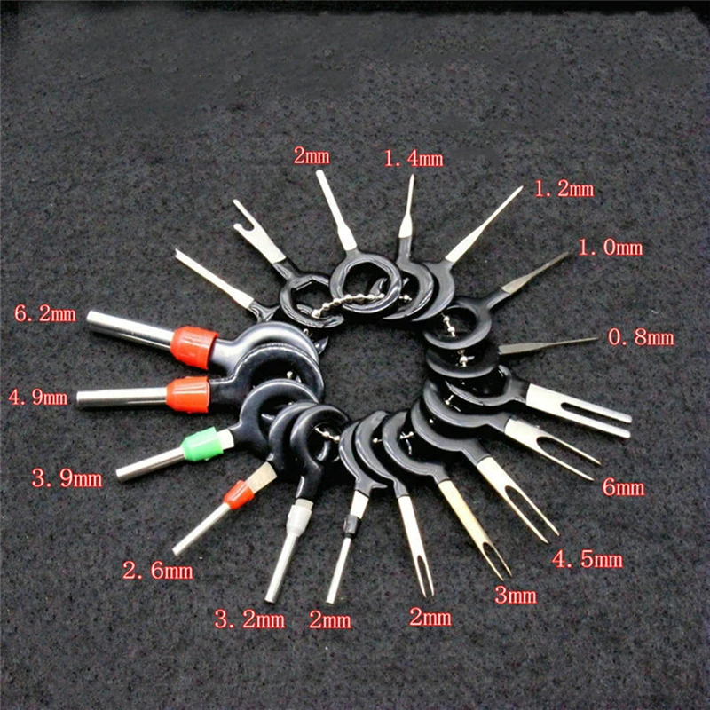 21Pc Car Wire Terminal Removal Tool Wiring connector Pin Extractor Puller Tools