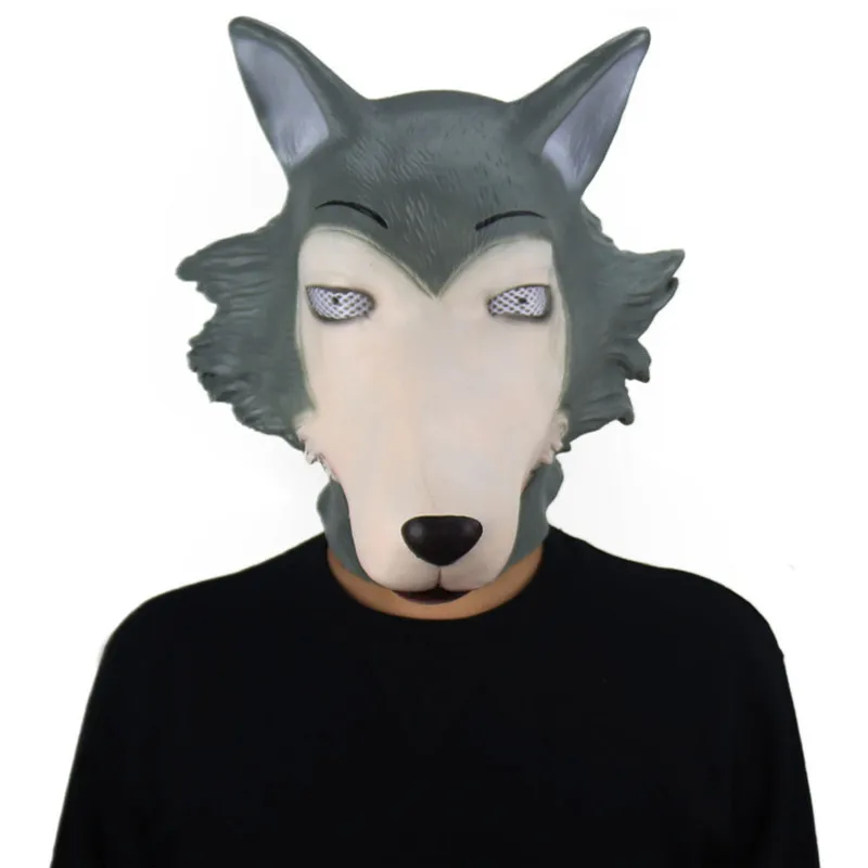 Новинка; аниме «BEASTARS»; Косплей; легоши; волк; маска; Хару; Косплей; головные уборы; Животные; волк; Кролик; маски; Маскарад; Рождественский костюм; подарки