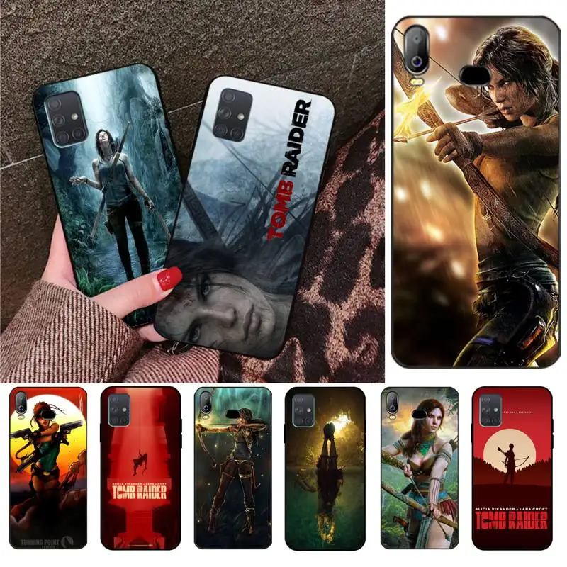HPCHCJHM Лара Крофт в гробнице Raider Bling милый чехол для телефона Samsung A10 A20 A30 A40 A50 A70 A80 A71