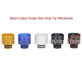 

10PCS Wholesale Resin Cobra Snake Skin Innokin Isub B Tank/Wismec Amor NS Pro/OBS CubeMini/Uwell Valyrian 510 Drip Tip