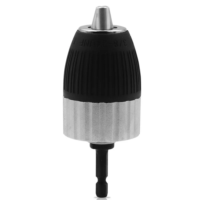 

Electric 1.5-13mm Clamping Range 3/8-24UNF W/ 6.35mm Threaded Rod Drill Adapter Chuck Tools Accessories