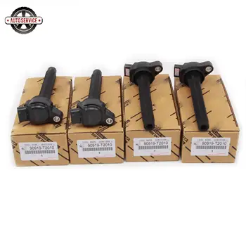 

New 4Pcs Ignition Coil For Toyota Sienna Camry Highlander 2017-2018 3.5L V6 90919-02280 9091902280 90919-A2013 90919A2013