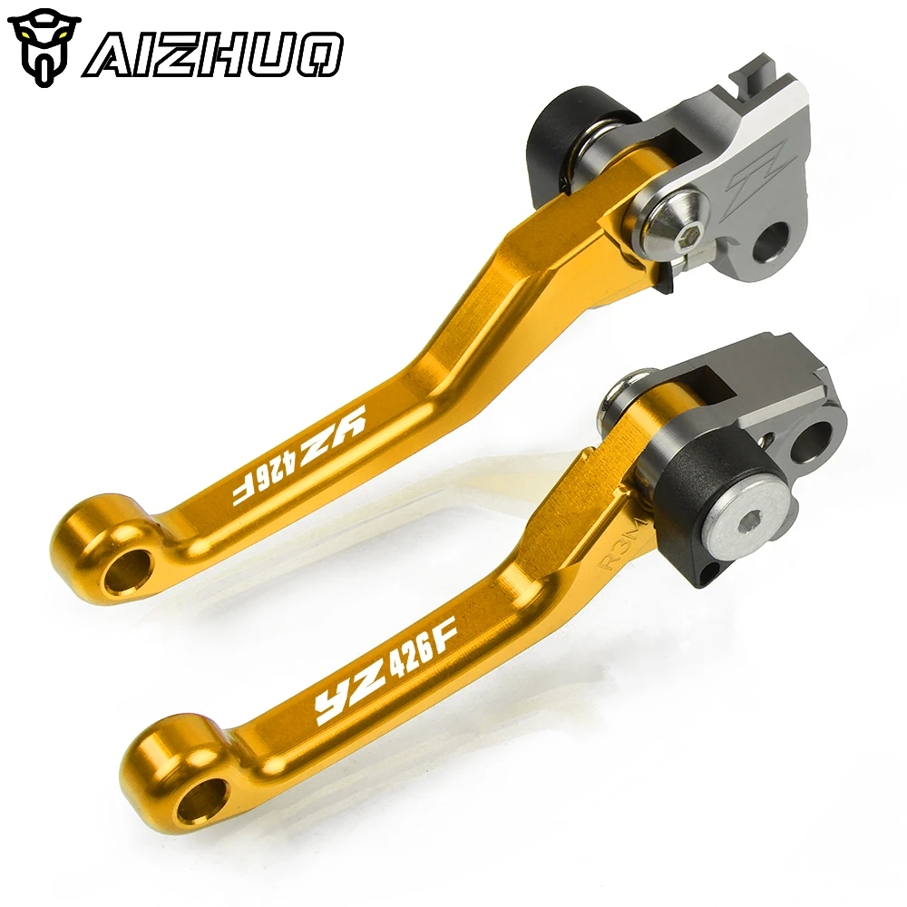 YZ426F GOLD Мотоциклетные Сводные сцепные рычаги для ДЕРТ Пит байка для Yamaha YZ426F YZ450F YZ 426F 450F 2001-2007 2002 2003 2004 2005 06 - Цвет: YZ426F GOLD