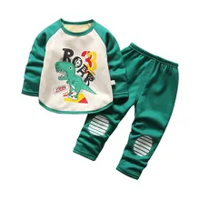 Осенние костюмы для маленьких мальчиков и девочек, комплект одежды для малышей, детский топ+ штаны, детские костюмы, Рождественский наряд для малышей, теплая детская одежда