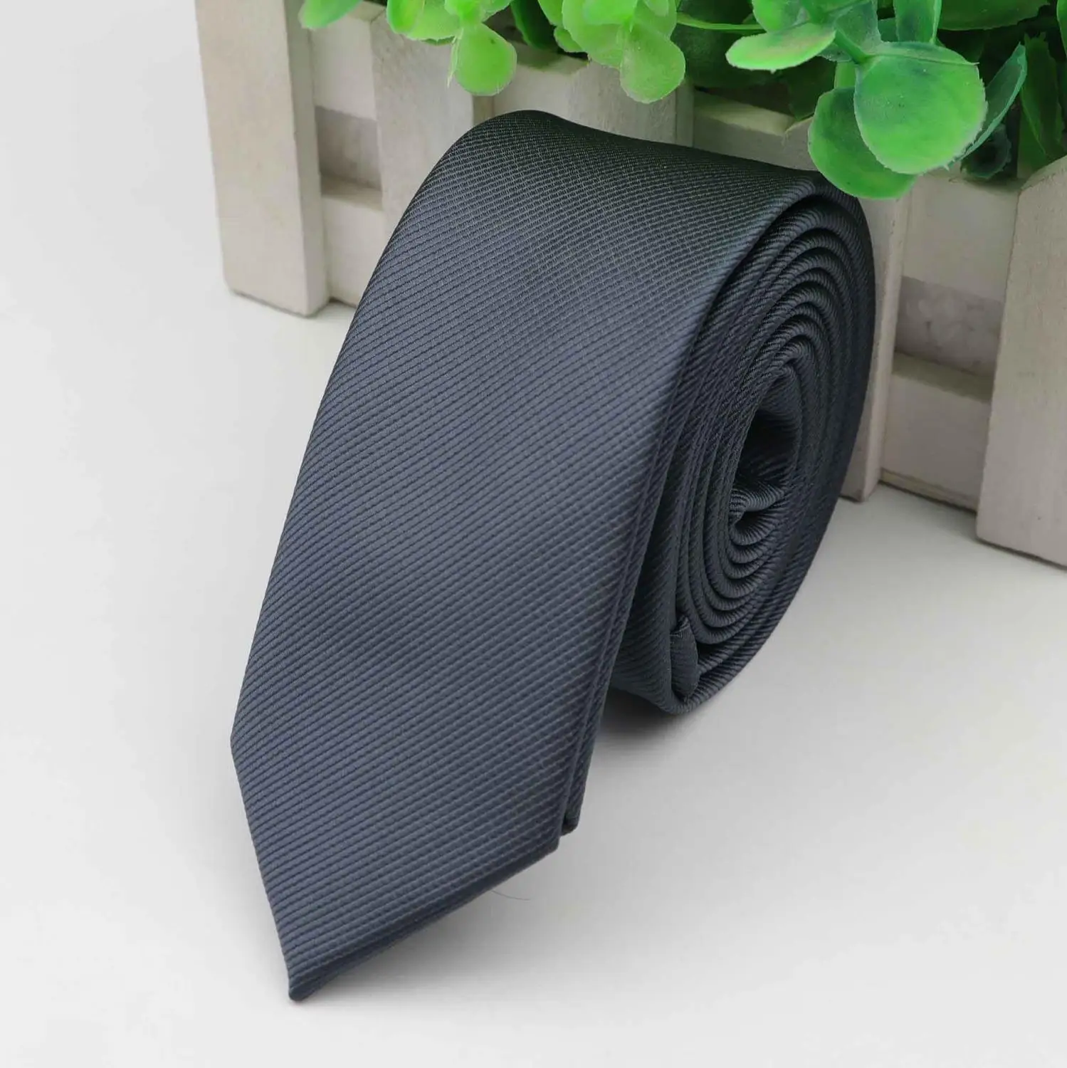 Высокое качество 1200 иглы галстук 5 см ширина одноцветные галстуки джентльмен узкий мужской полиэстер Gravata галстук формальный обтягивающий Размер - Цвет: 8