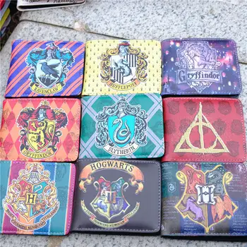 

House of Slytherin Gryffindor Logo Coin PU Leather Wallet Purse Bag Holder Layer Cool Hot 9style