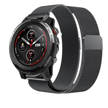 

22mm Metal Milanese Loop Band for Xiaomi Huami AMAZFIT Stratos 3 2 2s Pace strap wrist band Replacement Band Smartwatch correa